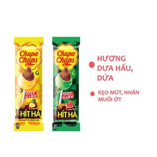kẹo chupa chups nhân cay hít hà vị dưa hấu / dứa