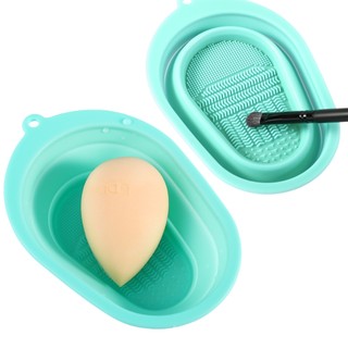 Chậu silicon vệ sinh cọ trang điểm DUcare làm sạch tiện dụng
