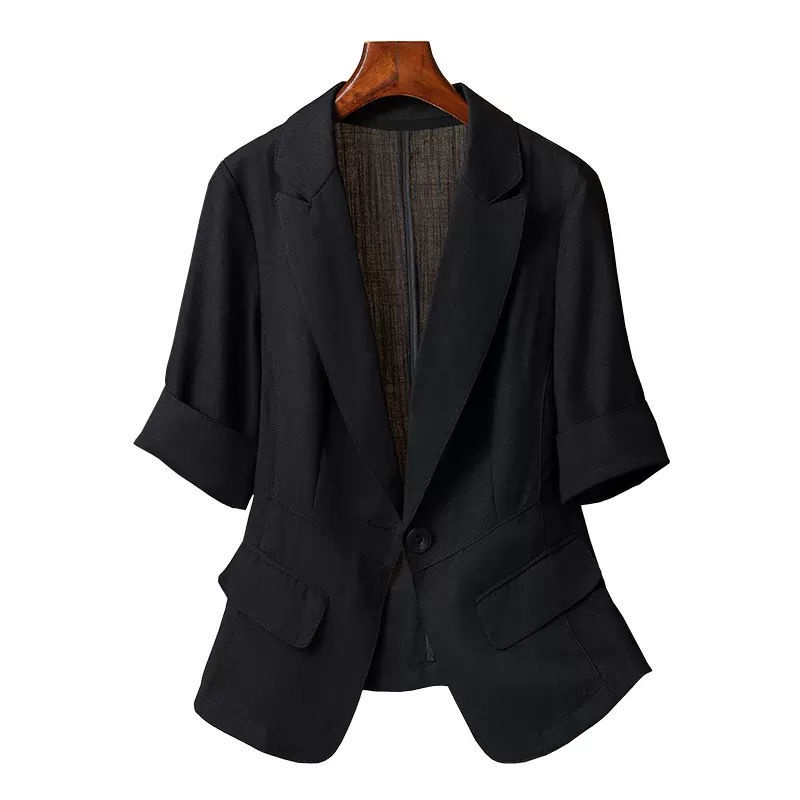 Áo Khoác suit Mỏng Dáng Ôm Ngắn Tay Thời Trang Nữ 2023 2023☭7.19