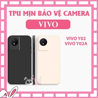 Ốp silicon chống sốc Vivo Y02 / Y02A / Y02T TPU dẻo cạnh vuông, bảo vệ cam. chống va đập