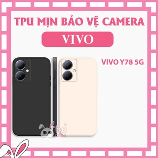 Ốp silicon chống sốc Vivo Y78 5G TPU dẻo cạnh vuông, bảo vệ cam. chống va đập