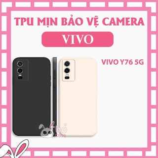 Ốp silicon chống sốc Vivo Y76 5G TPU dẻo cạnh vuông, bảo vệ cam. chống va đập