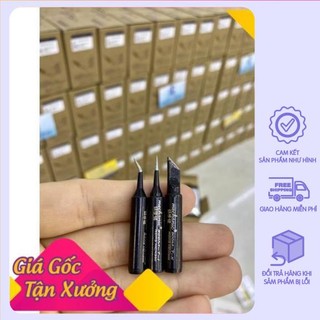 (sỉ lẻ) Mũi hàn 936 Mechanic đen (cong/ thẳng/ dao)