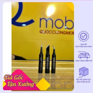 (sỉ lẻ) Mũi hàn 936 Mechanic đen (cong/ thẳng/ dao)