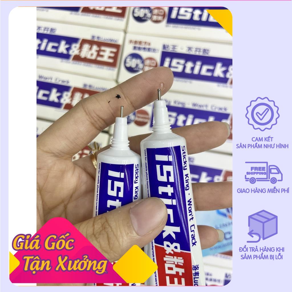 Keo iStick dán màn hình, khung ron, lưng, benzen.... điện thoại