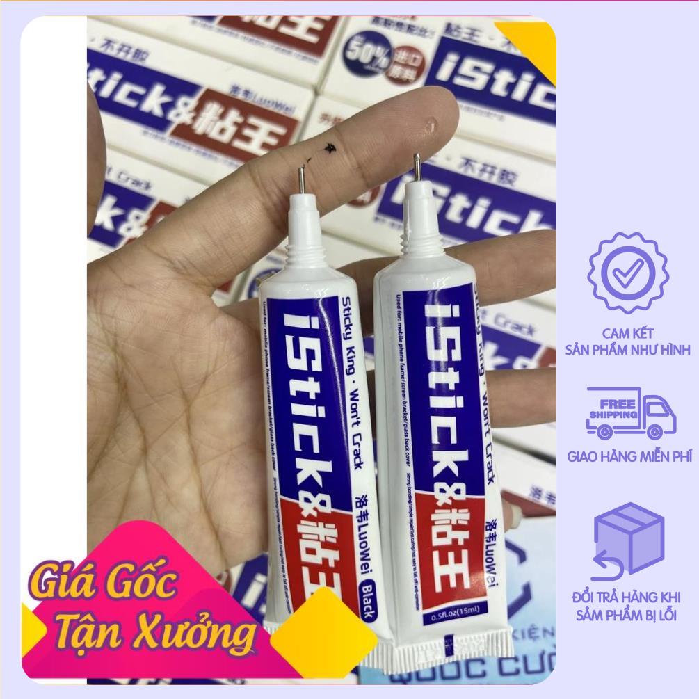 Keo iStick dán màn hình, khung ron, lưng, benzen.... điện thoại