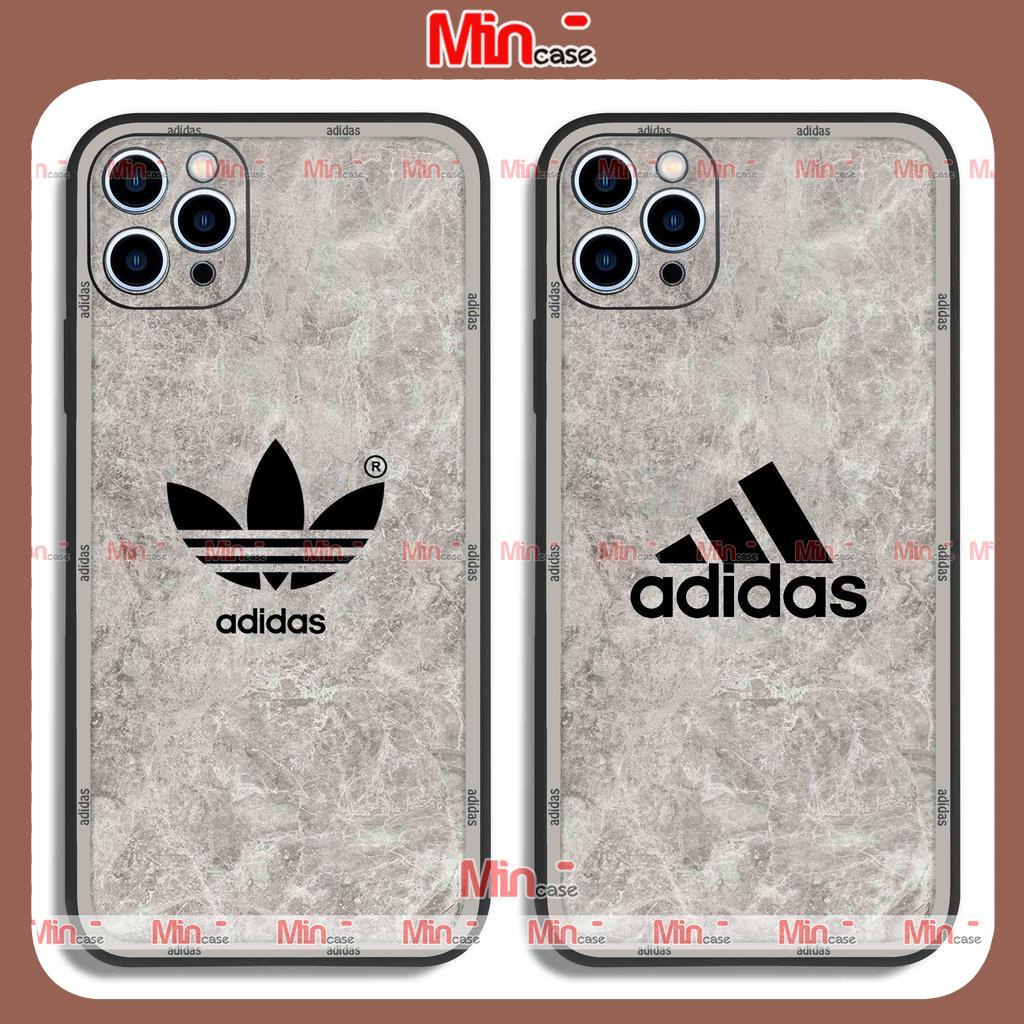 Ốp lưng điện thoại iPhone Adidas cạnh viền vuông silicon dẻo bảo vệ camera cho ip 6/6s/7/8/X/XS/11/12/13/14 Pro Plus Max