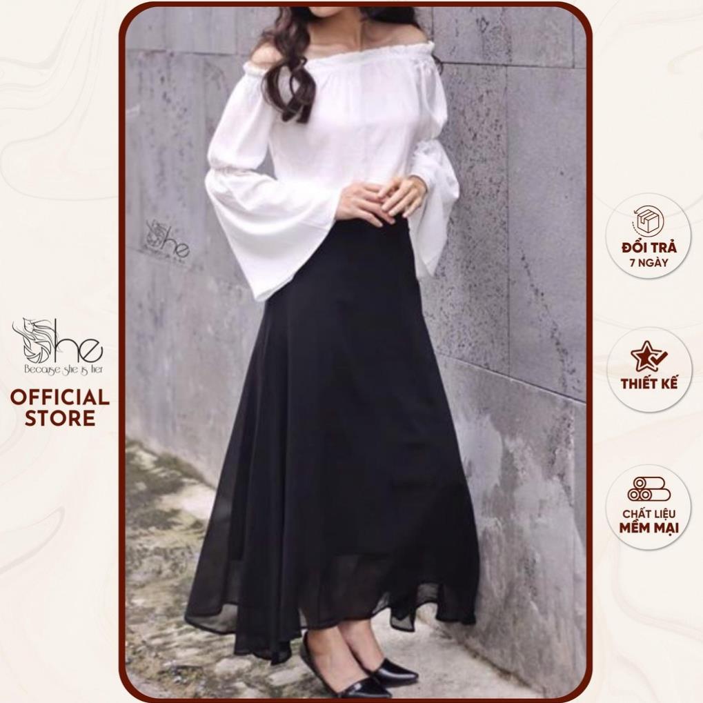 Áo trễ vai tay loe | SA160 - Thương hiệu thời trang thiết kế Juli & Juli & She