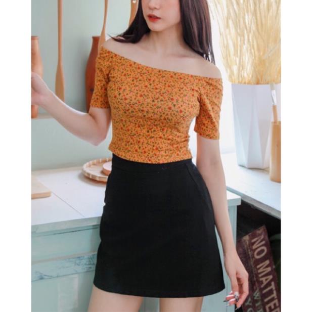 Áo thun hoa trễ vai - SAX03 - Thương hiệu thời trang thiết kế Juli & Juli & She