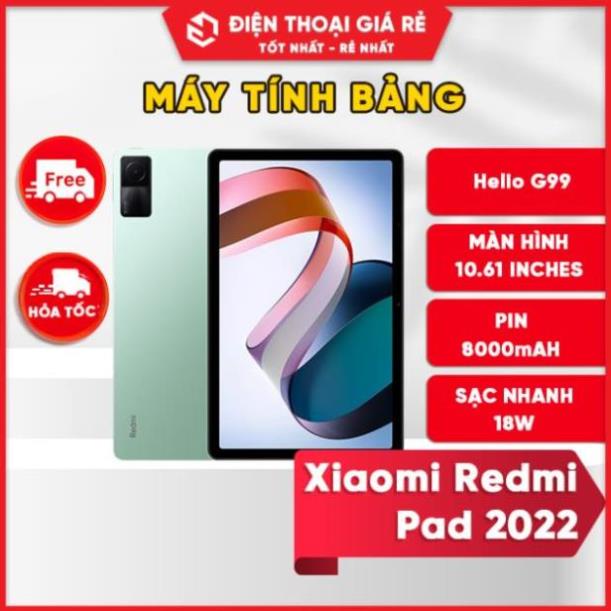 Máy tính bảng Xiaomi Redmi Pad 2022  -  bảo hành 12 tháng - Hàng Chính Hãng