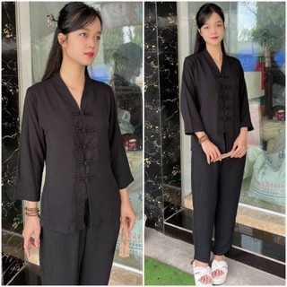 Có bigsize đồ lam nữ - bộ bà lai đũi trơn nhiều màu