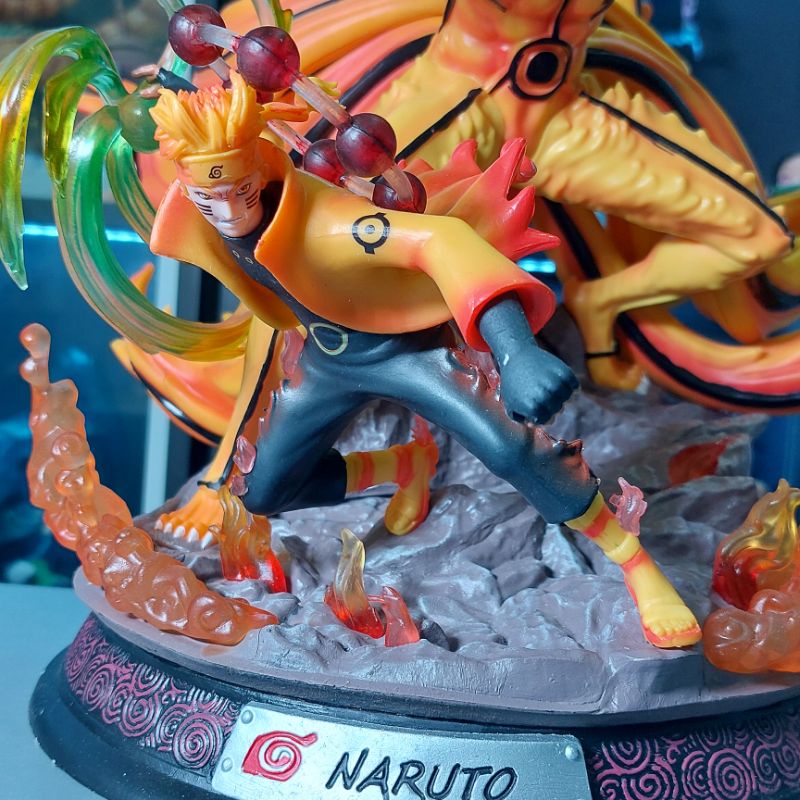 Mô hình Naruto Kurama cửu vỹ hợp thể Lục đạo - Naruto Cửu Vĩ Kurama  cao 36cm sắc nét