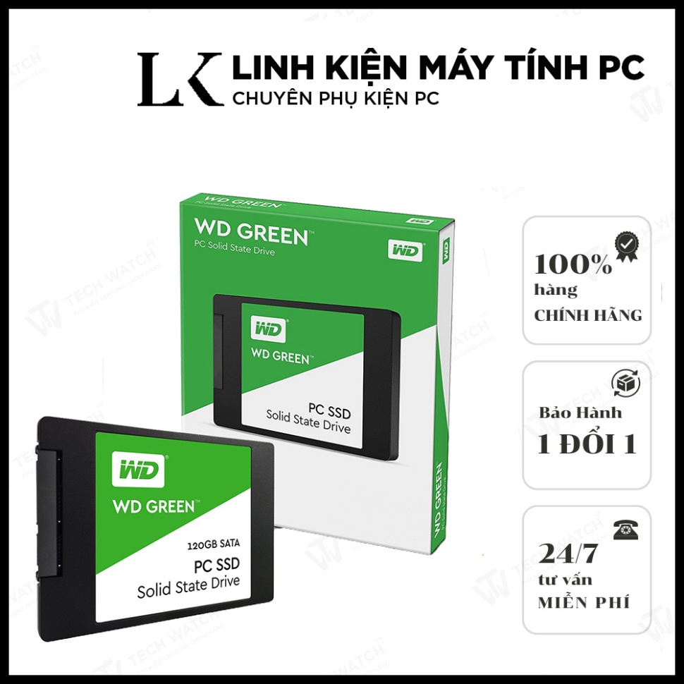 Ổ Cứng SSD WD Green 240GB hàng mới Bảo Hành 36 tháng