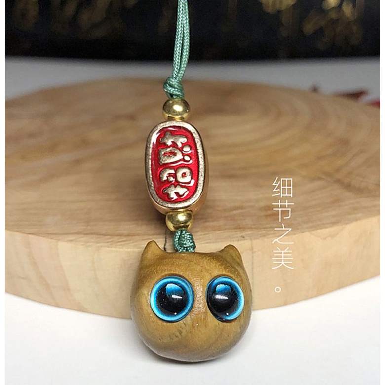 Móc Khóa Phong Thủy Mèo Cầu May Mắn
