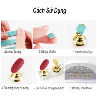Đế gắn móng giả, đế quân cờ gắn móng để nam châm