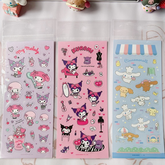 Zanmo tấm hình dán sticker hoạt hình sanrio kuromi dễ thương