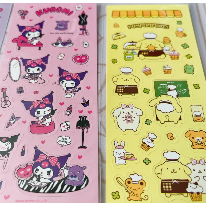 Zanmo tấm hình dán sticker hoạt hình sanrio kuromi dễ thương