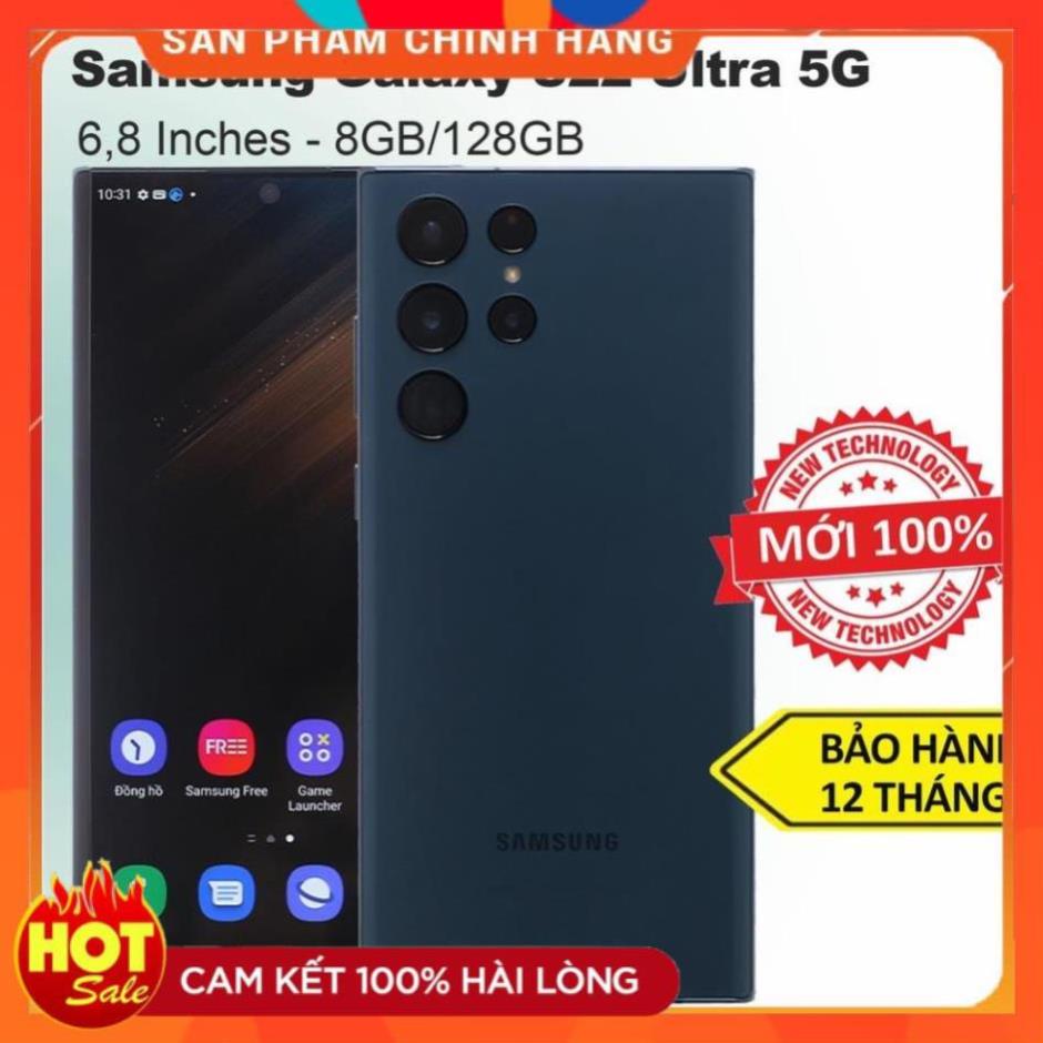 Điện thoại Samsung Galaxy S22 Ultra 5G 256GB Hàng Chính Hãng - Nguyên Seal - Bảo Hành 12 Tháng