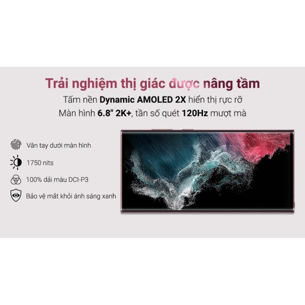 Điện thoại Samsung Galaxy S22 Ultra 5G 256GB Hàng Chính Hãng - Nguyên Seal - Bảo Hành 12 Tháng