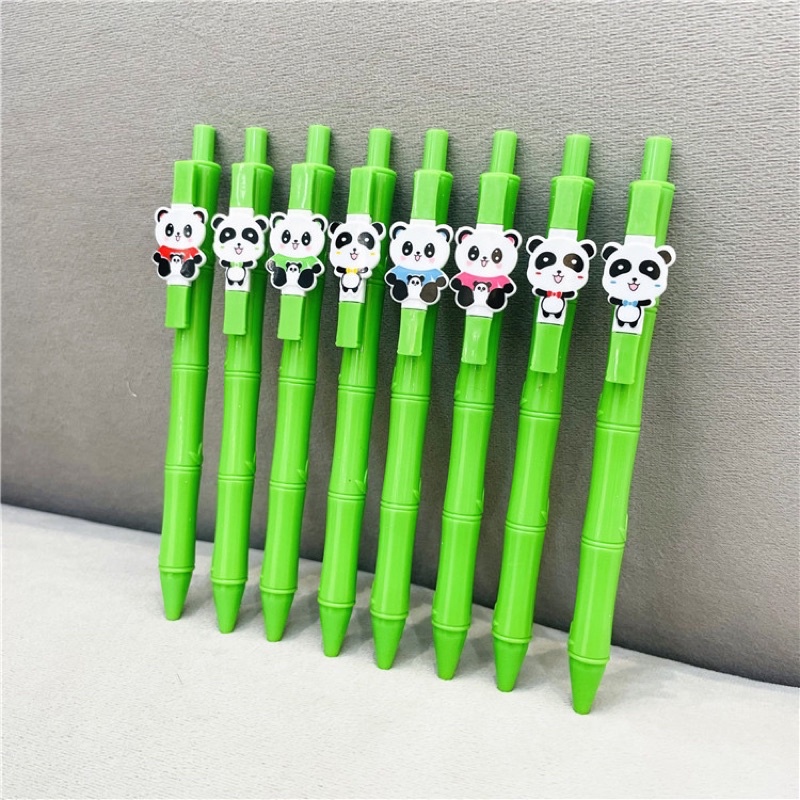 Bút bi bấm hình gấu trúc mực đen