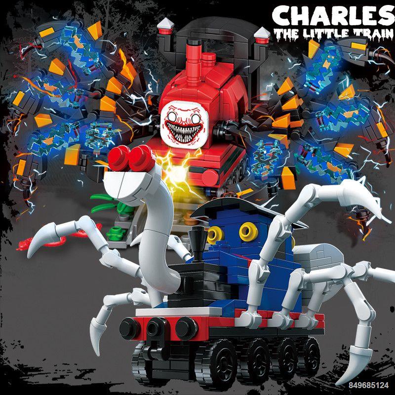 Tương thích với Lego Charles tàu hỏa khối xây dựng quái vật sao nhện tàu lắp ráp đồ chơi trò chơi kinh dị mô hình nam
