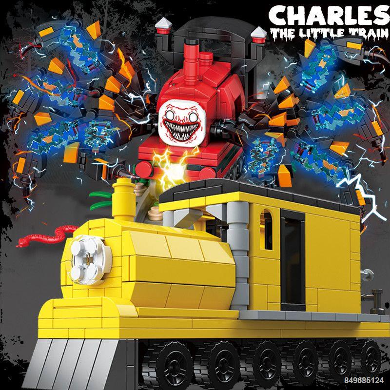 Tương thích với Lego Charles tàu hỏa khối xây dựng quái vật sao nhện tàu lắp ráp đồ chơi trò chơi kinh dị mô hình nam