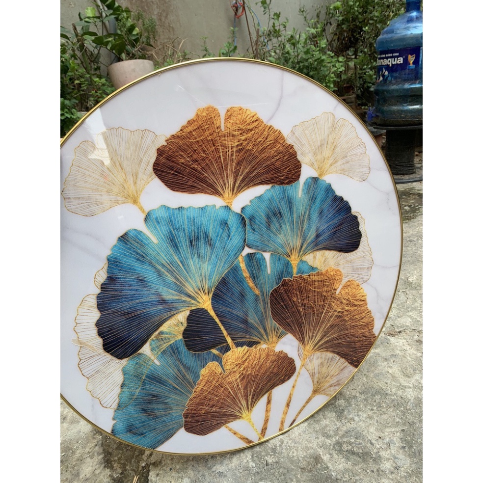 Tranh Tròn Tráng Gương - Tranh Treo Tường Tráng Gương Decor Phòng Khách/ Phòng Ngủ/ Trang Điểm - Tio