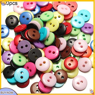 Bộ 100 nút áo nhựa 2 lỗ nhiều màu