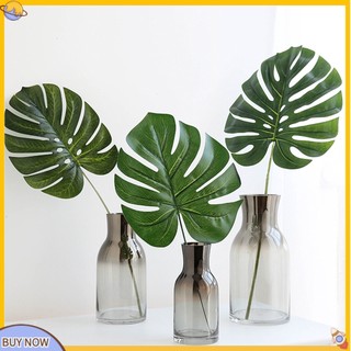 <uStuttg> 1Pc Nordic Style Fake Monstera Leaf Plant Home Office Decoration Photo Prop