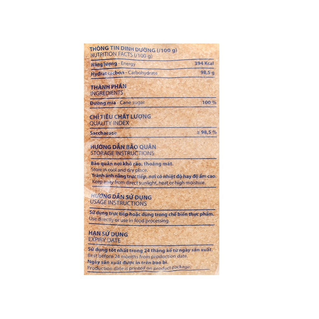 Mới về Đường Mía Thiên Nhiên Biên Hoà Túi 1Kg