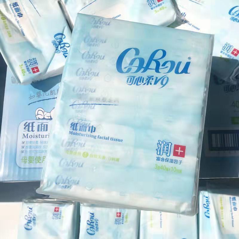 Bộ 10 Gói Khăn Giấy Ăn Mềm Mại Kexinrou V9 Cho Bé 1 #