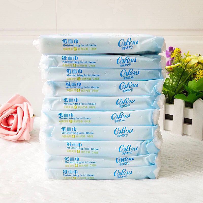 Bộ 10 Gói Khăn Giấy Ăn Mềm Mại Kexinrou V9 Cho Bé 1 #