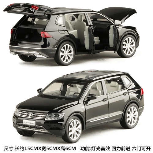 Mô Hình Xe Hơi Volkswagen Tiguan L Bằng Hợp Kim Tỉ Lệ 1: 32 Có Đèn Và Nhạc Độc Đáo Sống Động
