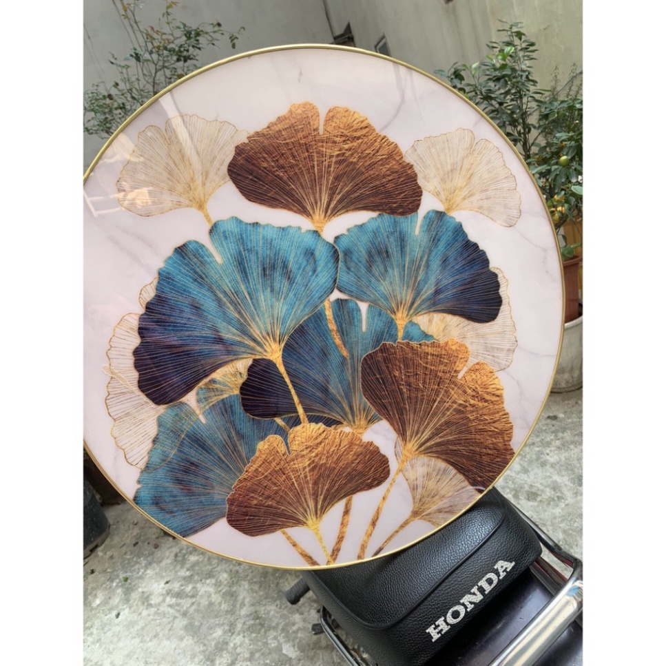 Tranh Tròn Tráng Gương - Tranh Treo Tường Tráng Gương Decor Phòng Khách/ Phòng Ngủ/ Trang Điểm