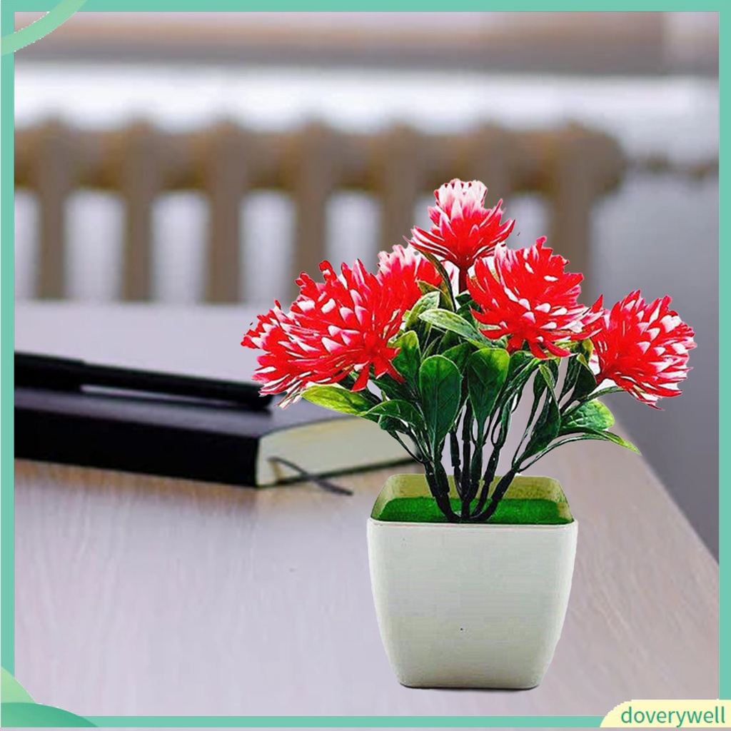1 Bộ Chậu Cây Cảnh Nhân Tạo Bằng Nhựa Trang Trí Bàn Tiệc Cưới/Nhà Cửa