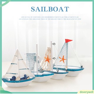 (Doverywell) Thuyền buồm bằng gỗ dành cho trang trí phòng khách