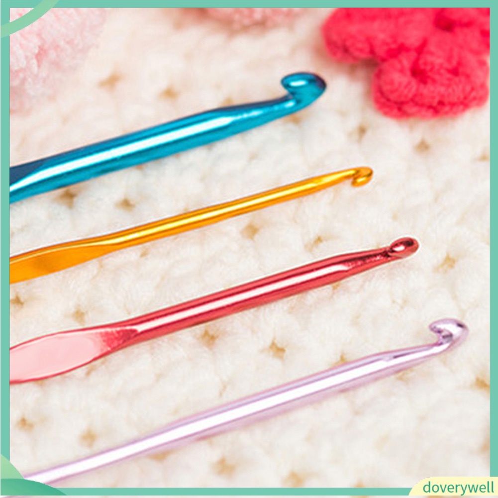 Set 22 kim đan móc len bằng hợp kim nhôm