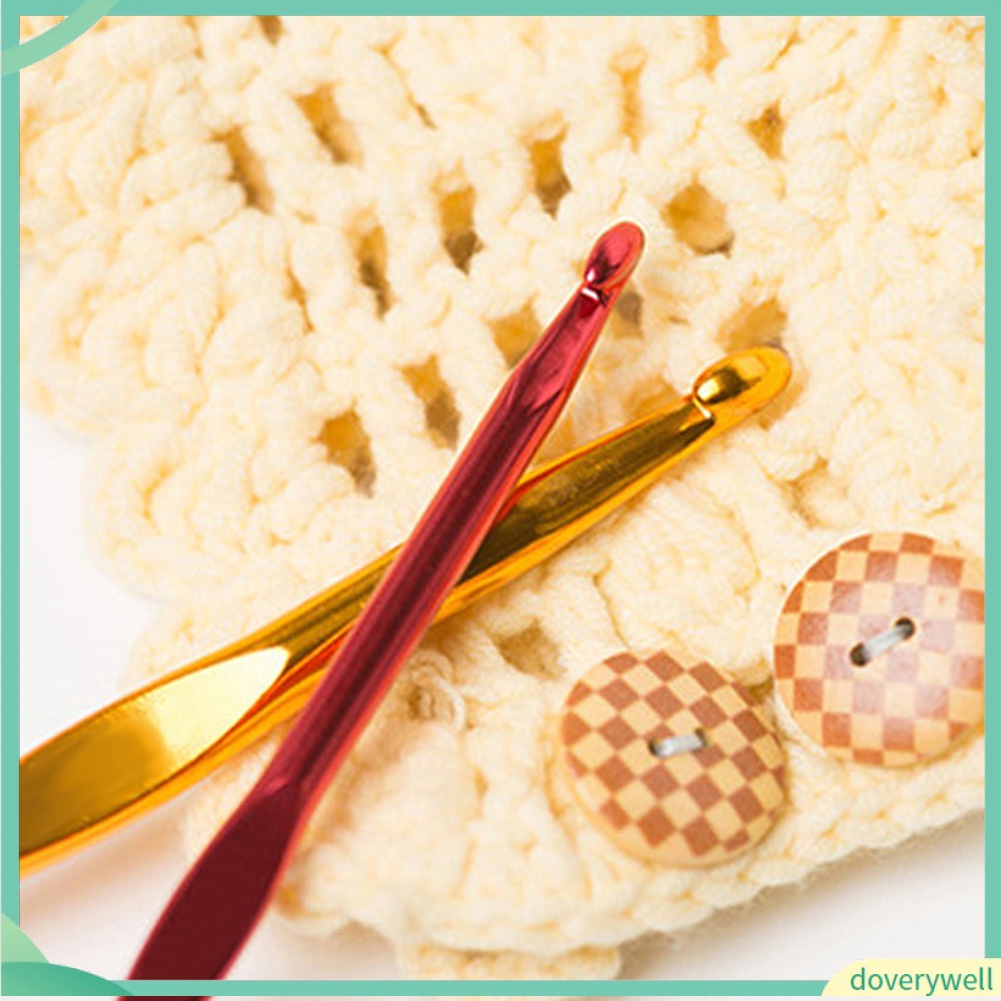 Set 22 kim đan móc len bằng hợp kim nhôm