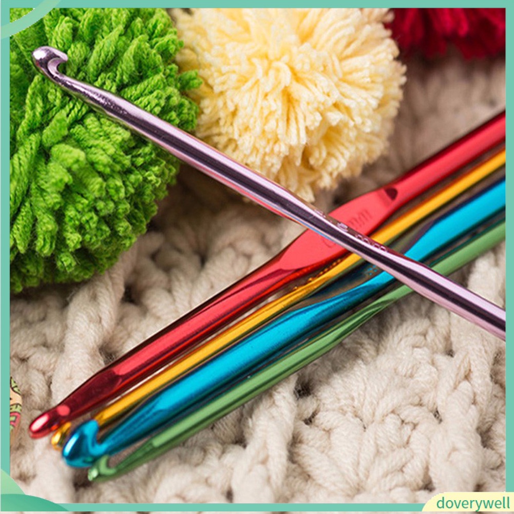 Set 22 kim đan móc len bằng hợp kim nhôm