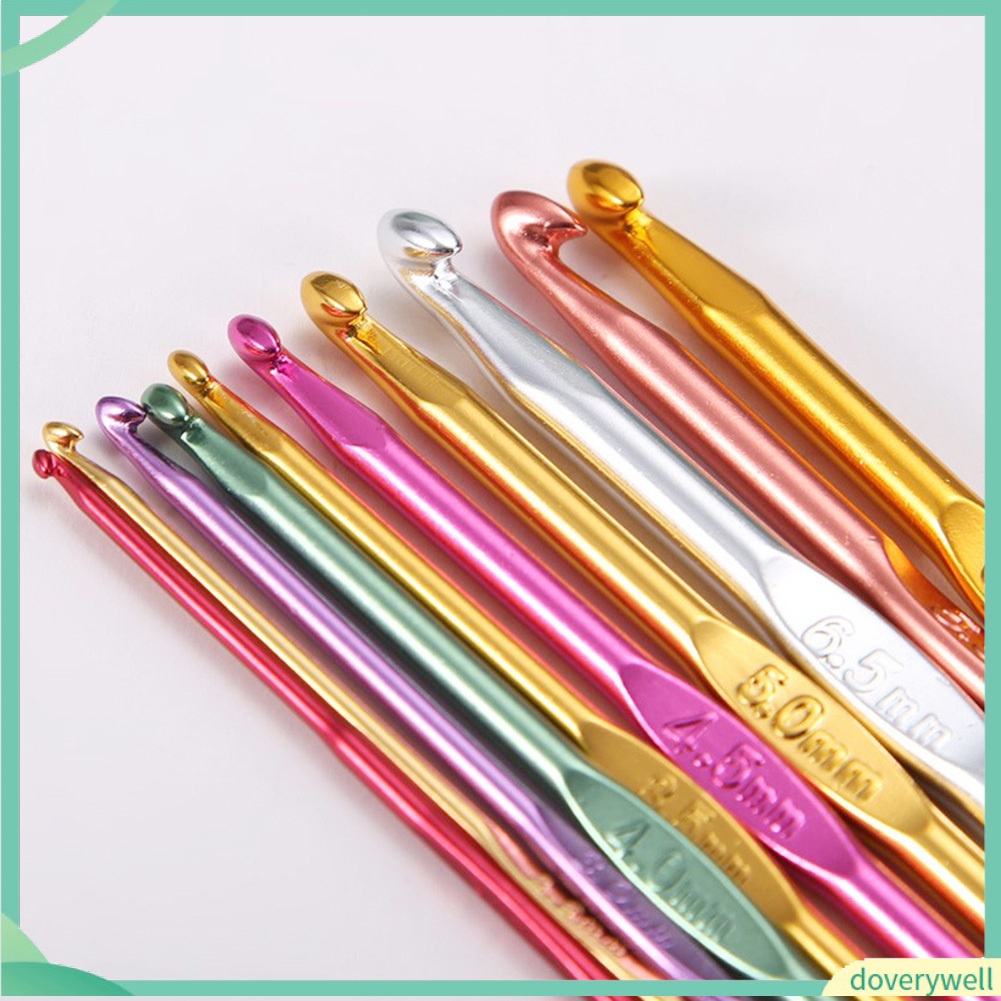 Set 22 kim đan móc len bằng hợp kim nhôm