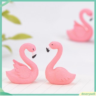 (Doverywell) Phụ kiện trang trí chim hồng hạc mini dùng trang trí tiểu cảnh