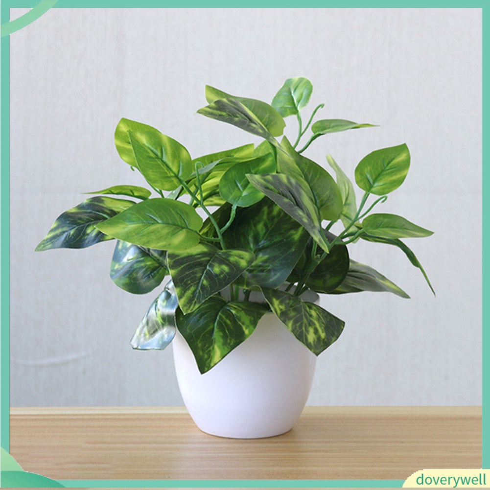 Chậu Cây Giả Để Bàn Trang Trí Nhà Cửa / Văn Phòng