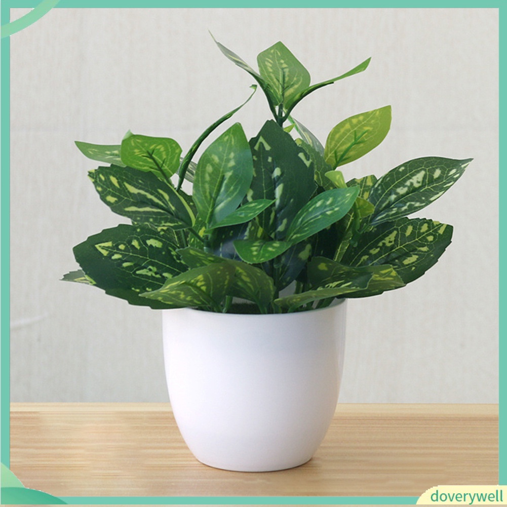 Chậu Cây Giả Để Bàn Trang Trí Nhà Cửa / Văn Phòng