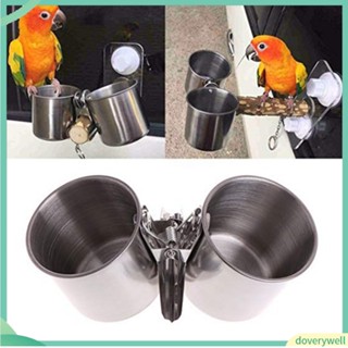 Cốc đựng đồ ăn + thức uống cho chim vẹt tiện lợi