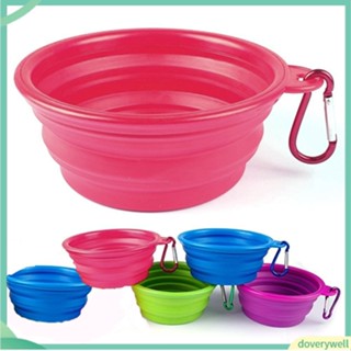 Khay đựng thức ăn cho thú cưng bằng silicon có thể xếp gọn dễ dàng