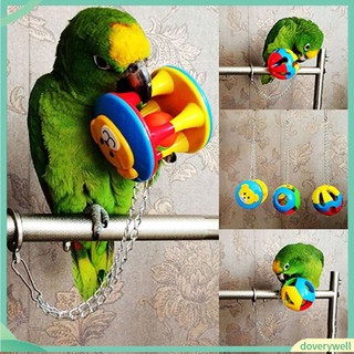 (Doverywell) Bóng đồ chơi thú cưng bằng nhựa nhiều màu sắc siêu thú vị cho chim vẹt