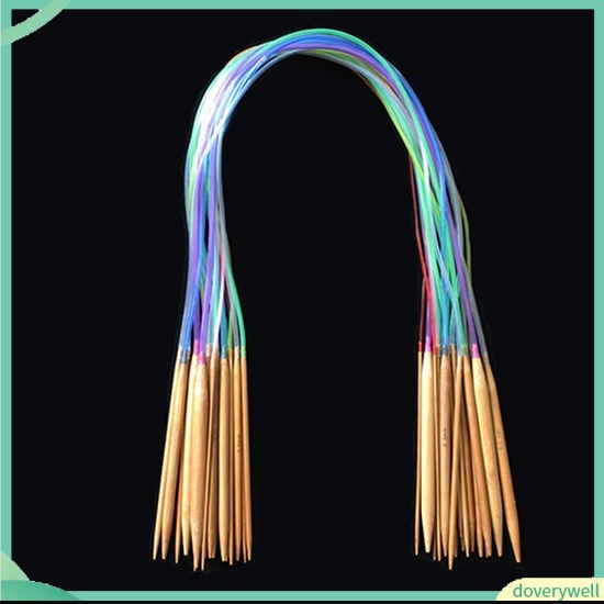 Set 18 kim móc len bằng tre 18 kích cỡ 40cm - 120cm