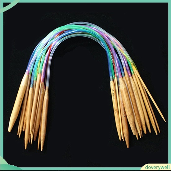 Set 18 kim móc len bằng tre 18 kích cỡ 40cm - 120cm