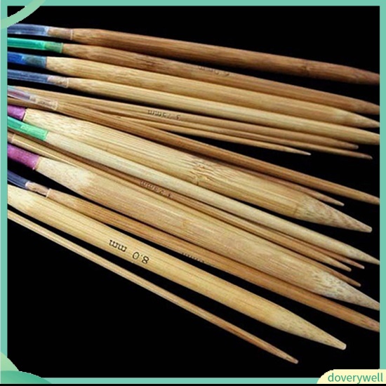 Set 18 kim móc len bằng tre 18 kích cỡ 40cm - 120cm