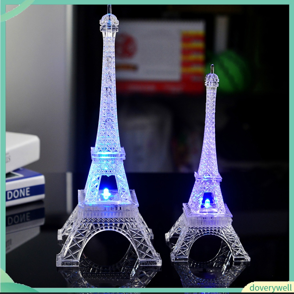 (Doverywell) Đèn ngủ kiểu dáng tháp Eiffel mini LED đổi màu độc đáo xinh đẹp